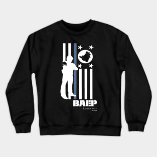 BAEP Police Bandeirante White Crewneck Sweatshirt